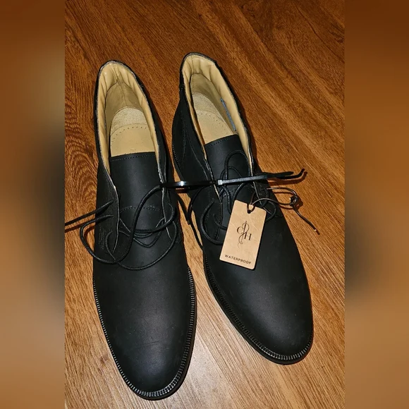 Cole Haan Stanton Chukka II Black Waterproof Boots Men's Size 8 - Picture 2 of 10
